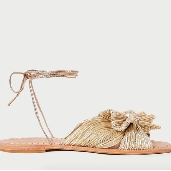 LOEFFLER RANDALL PEONY GOLD FLATS - Picture 3 of 4